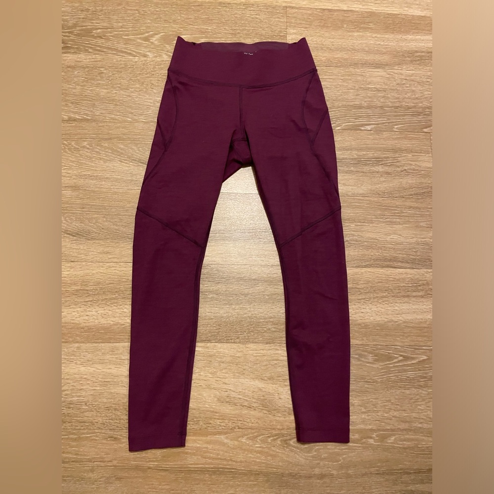 Outdoor Voices Burgundy/Wine High-Rise Leggings